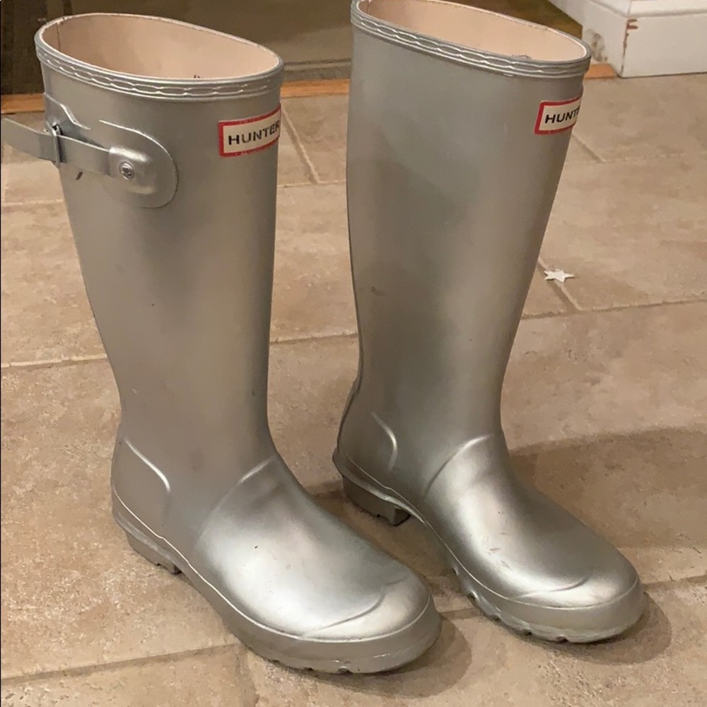 Hunter girls original metal rain boots size US 5/6